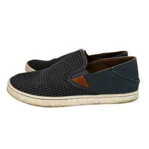 OluKai PEHUEA‎ Gray Women's Size 7 Mesh Slip On Shoes Sneakers